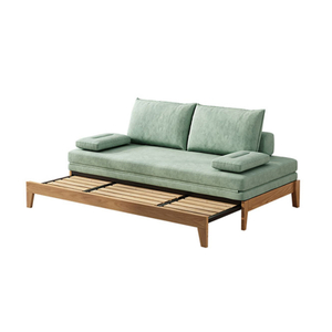 SoBe-0020, Telescopic Frame Foldable Sofa Bed, Engineering Solid Wood Frame & High density Sponge