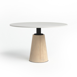 Desk-0012, Trophy design Round Marble desk，Engineering solid wood sheet & Quality hardware