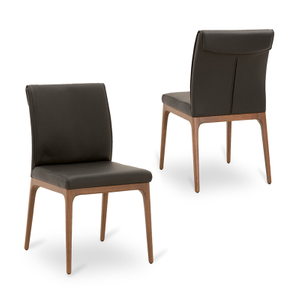 Chai-0019, Pocket style backrest dining chair, Solid wood frame and high density sponge